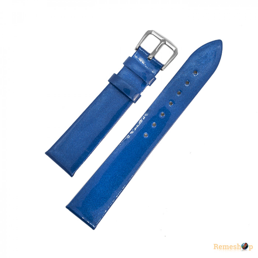 Ремешок кожаный AONO SANL 8807 2705 синий 18 мм