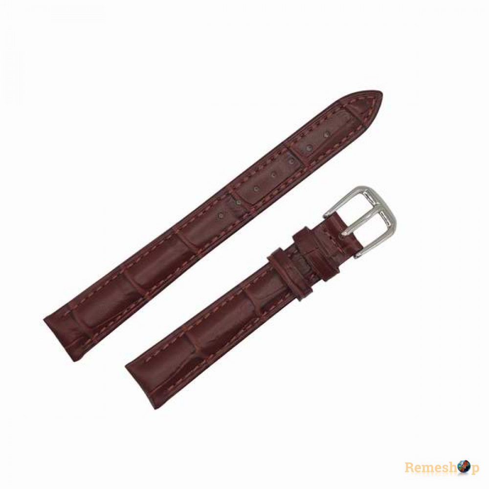 Ремешок кожаный AONO SAN 8801 0033 коричневый темный 14 мм