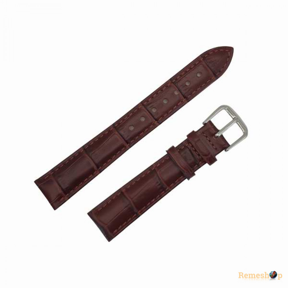 Ремешок кожаный AONO SAN 8801 1353 коричневый темный 16 мм