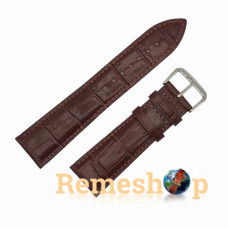 Ремешок кожаный AONO SAN 8801 3939 коричневый темный 23 мм