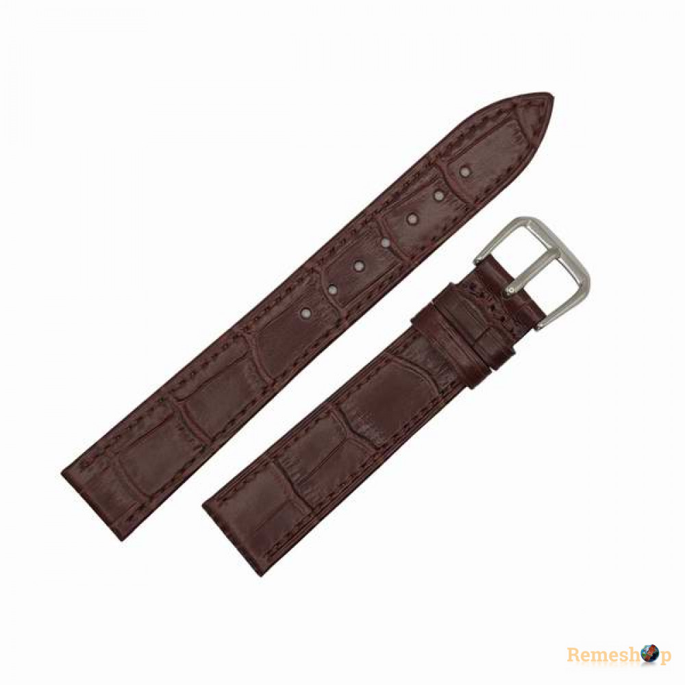 Ремешок кожаный AONO SAN 8801A 0152 коричневый темный 18 мм