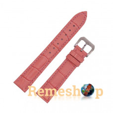Ремінець шкіряний AONO SAN 8801 кораловий 18мм