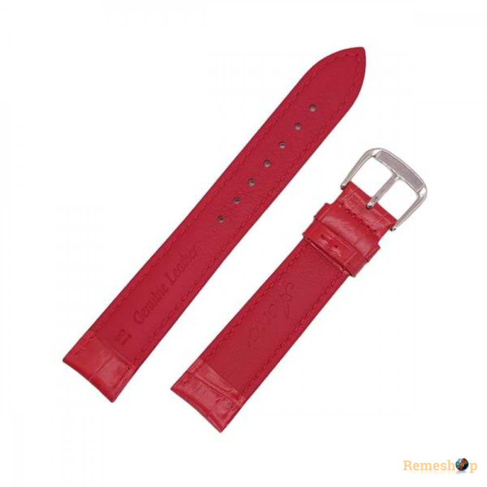 Ремешок кожаный AONO SAN 8801 0151 красный 18 мм