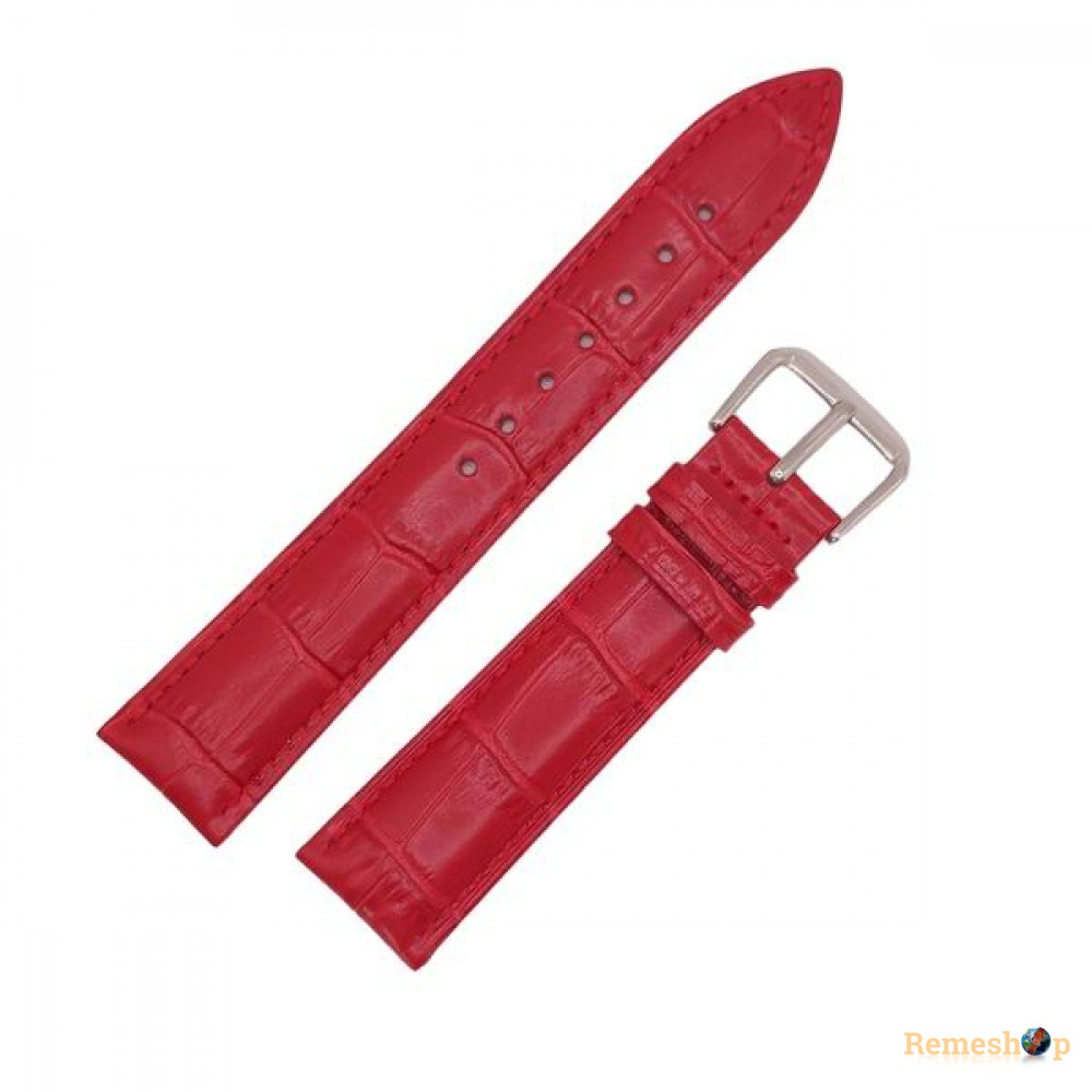 Ремешок кожаный AONO SAN 8801 0316 красный 20 мм