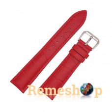 Ремешок кожаный AONO SAN 8801 3989 красный 21 мм