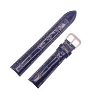 Ремешок кожаный Aono SANL 8801 4051 синий темный 18 мм