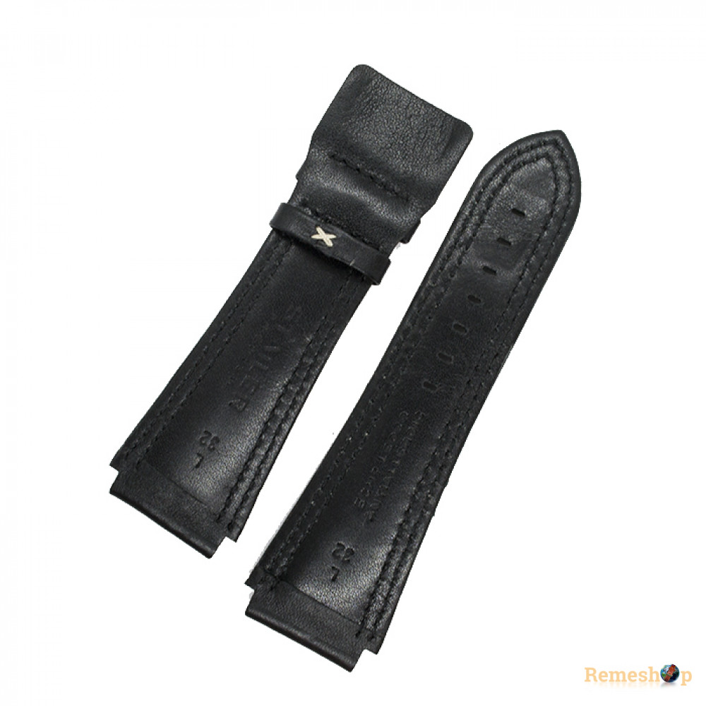 Ремешок кожаный Stailer PremiumN5051 черный 26 мм