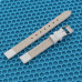 Білий шкіряний ремінець для наручного годинника Hightone 225 шириною 10мм