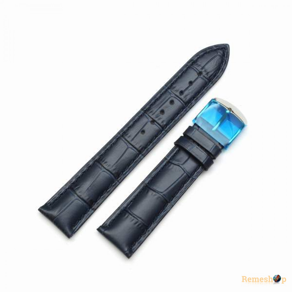 Ремешок кожаный HIGHTONE SH360 20мм темно-синий