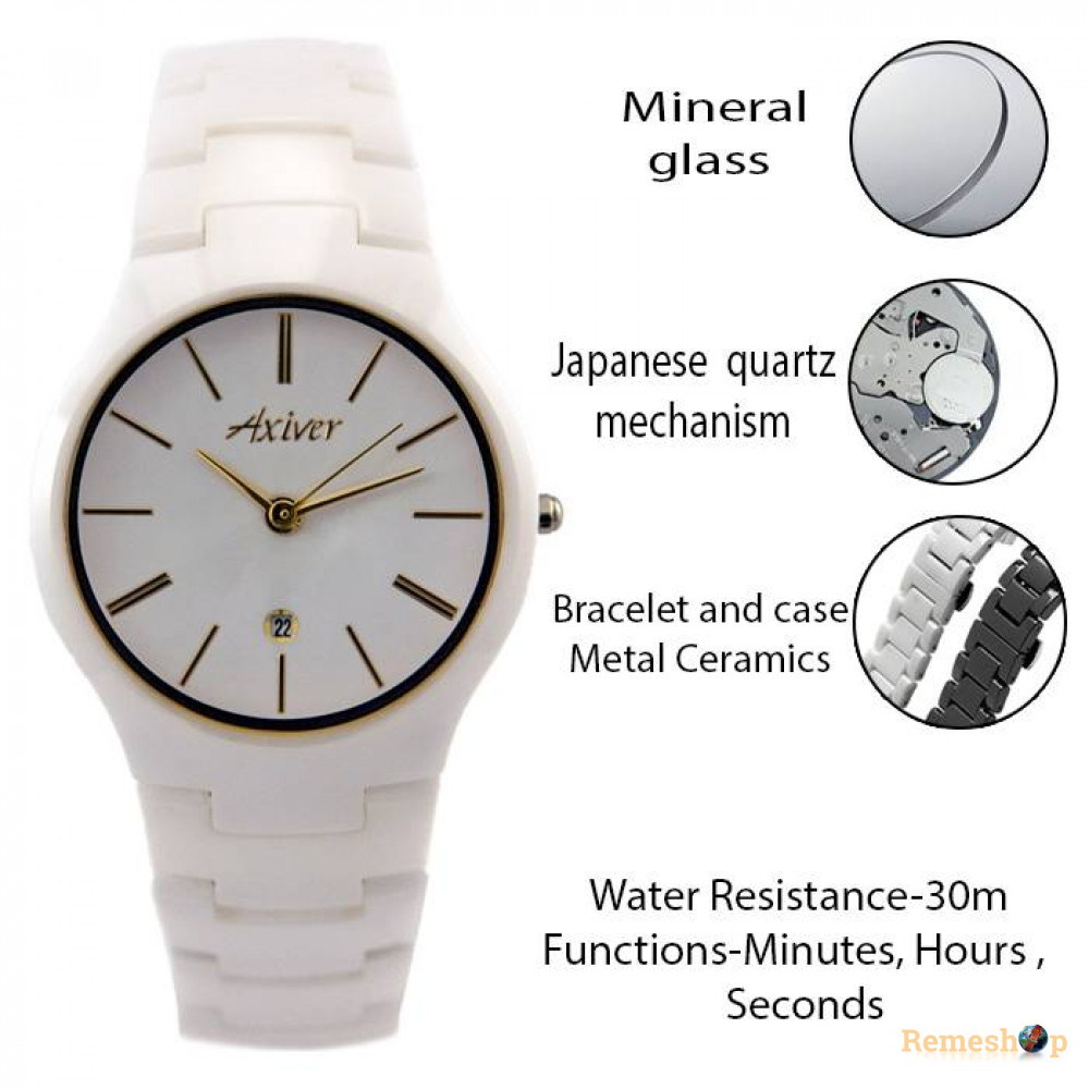 Керамічний годинник наручний Axiver® LK-006-03-06