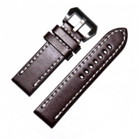 Ремешок кожаный Slava® PANERAI-72 4214 коричневый темный 20 мм