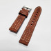 Коричневий шкіряний ремінець для годинника Hand Made Remeshop® WK-07 3363 20 мм