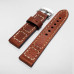 Коричневий шкіряний ремінець для годинника Hand Made Remeshop® WK-08 3368 20 мм. 