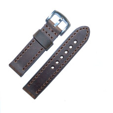 Ремінець Hand Made Remeshop® WK-04 3698 коричневий темний 22 мм.