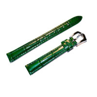 Ремешок кожаный Slava® CL-8608 зеленый 14 мм