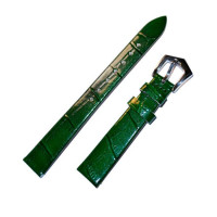 Ремешок кожаный Slava® CL-8609 зеленый 12 мм