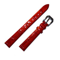 Ремешок кожаный Slava® CL-8609 красный 18 мм