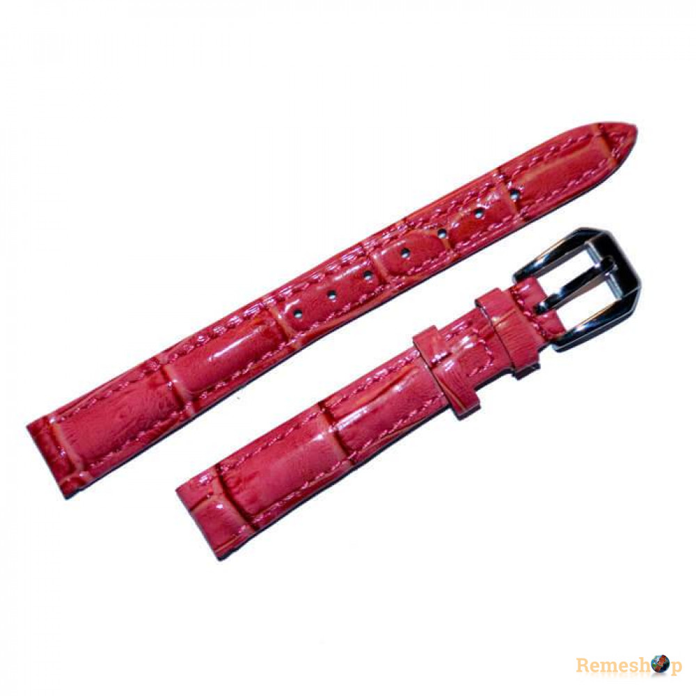 Ремешок кожаный Slava® CL-8608 розовый 20 мм