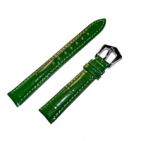 Ремешок кожаный Slava® CL-8608 зеленый 18 мм