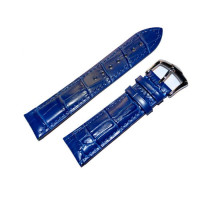 Ремешок кожаный Slava® CF-8601LT синий 18 мм