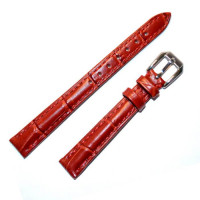 Ремешок кожаный Slava® CF-8601LT красный 10 мм