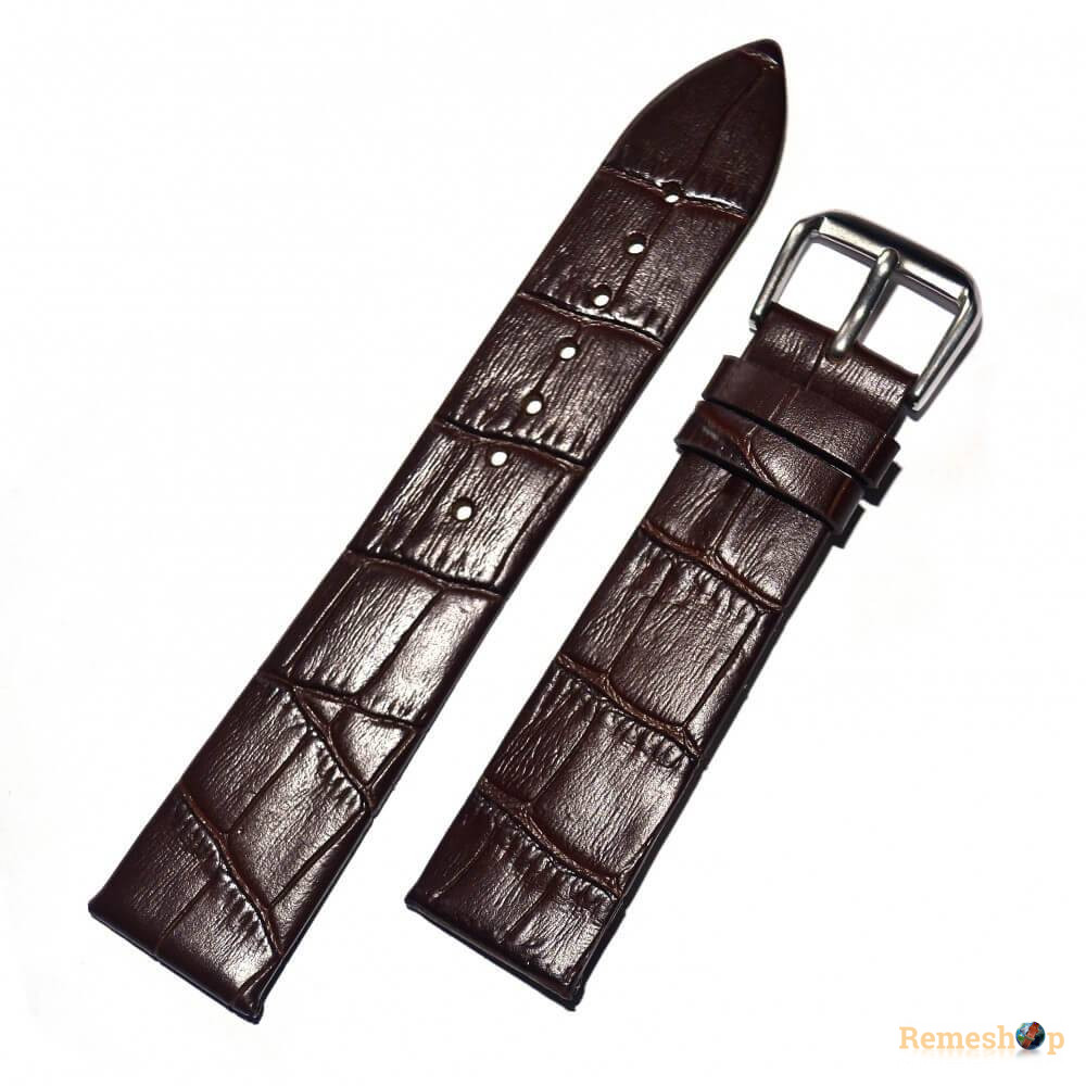 Ремешок кожаный AONO SAN 8801L 3226 коричневый темный 14 мм