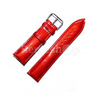 Ремешок кожаный AONO SANL 8807A 2639 красный 12 мм