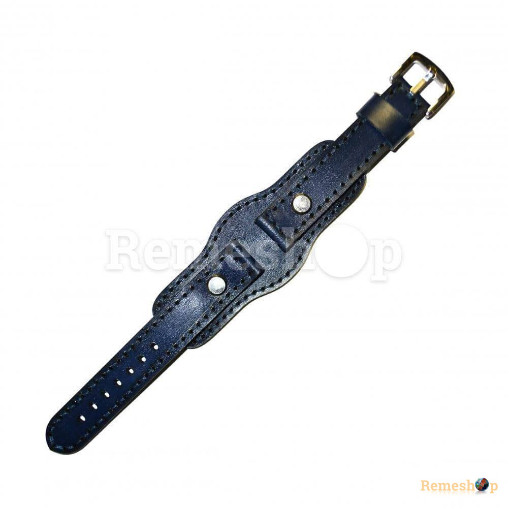 Ремешок кожаный Remeshop® «HAND MADE» 2810 серый темный 18 мм