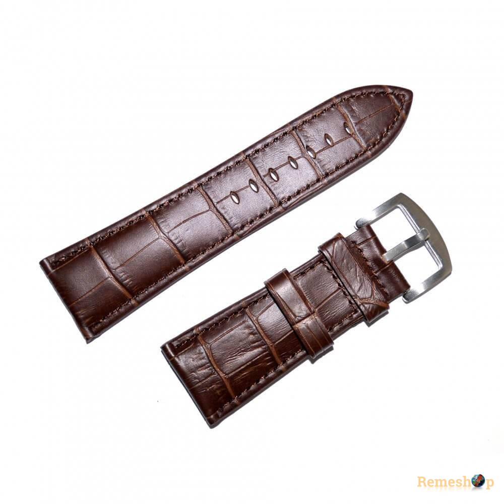 Ремешок кожаный Slava® 700 коричневый 36 мм