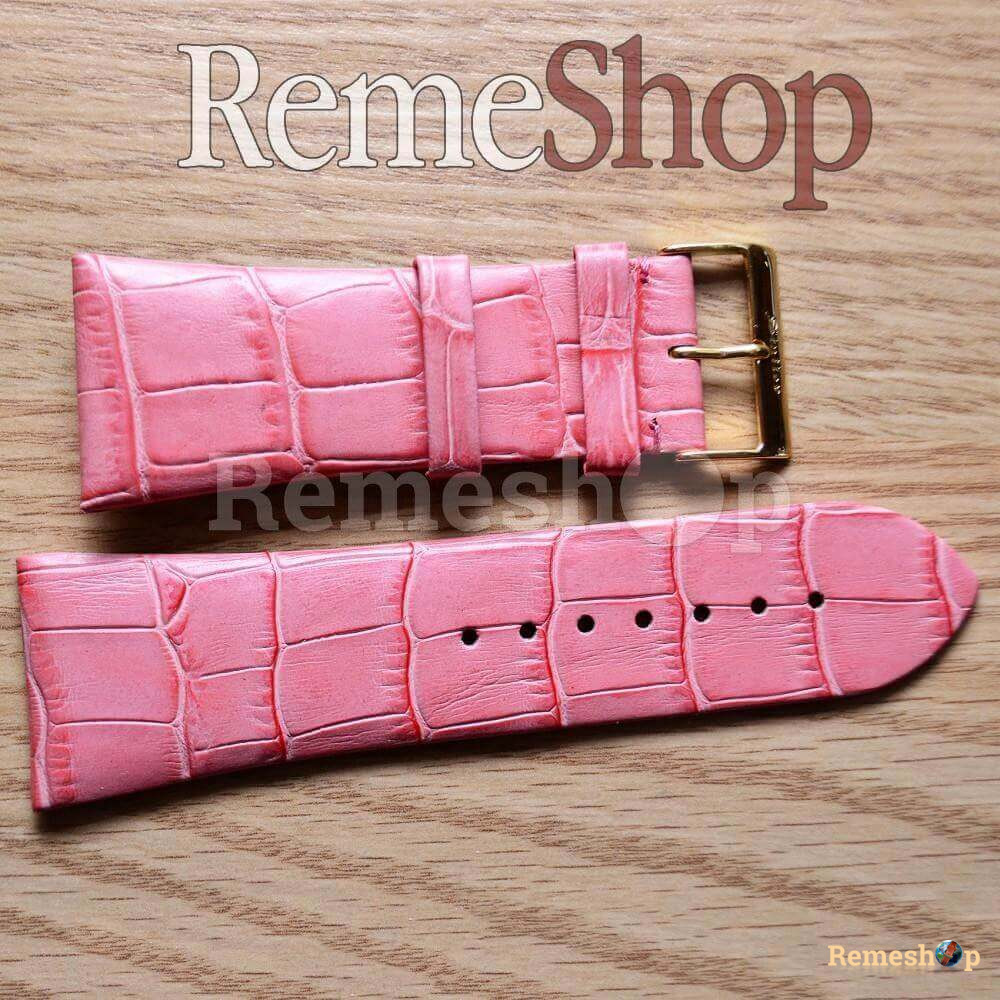Ремешок кожаный STAILER 2323 розовый 26 мм
