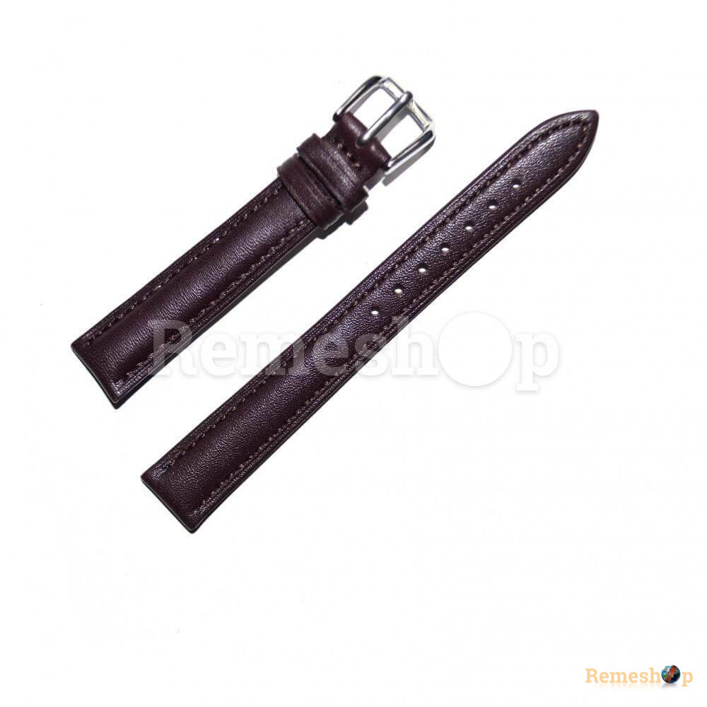 Ремешок кожаный AONO SAN 8807A 1854 коричневый темный 24 мм