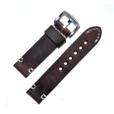 Ремінець Hand Made Remeshop® WK-01 3662 коричневий темний 20 мм.
