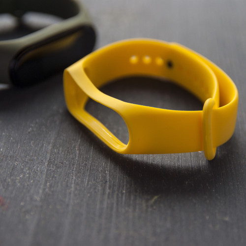 ремінець каучуковий до Mi Band 3 жовтий арт.0071