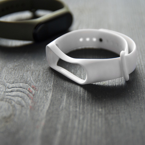 ремінець каучуковий до Mi Band 3 білий арт.1286