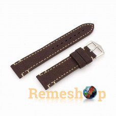 Ремінець Slava® LIBERTY-19 коричневий темний 22мм