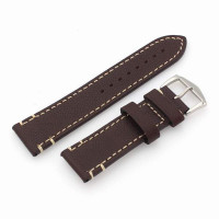 Ремешок кожаный Slava® LIBERTY-19 коричневый 24мм