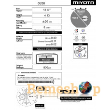 Годинниковий механізм MIYOTA  OS30