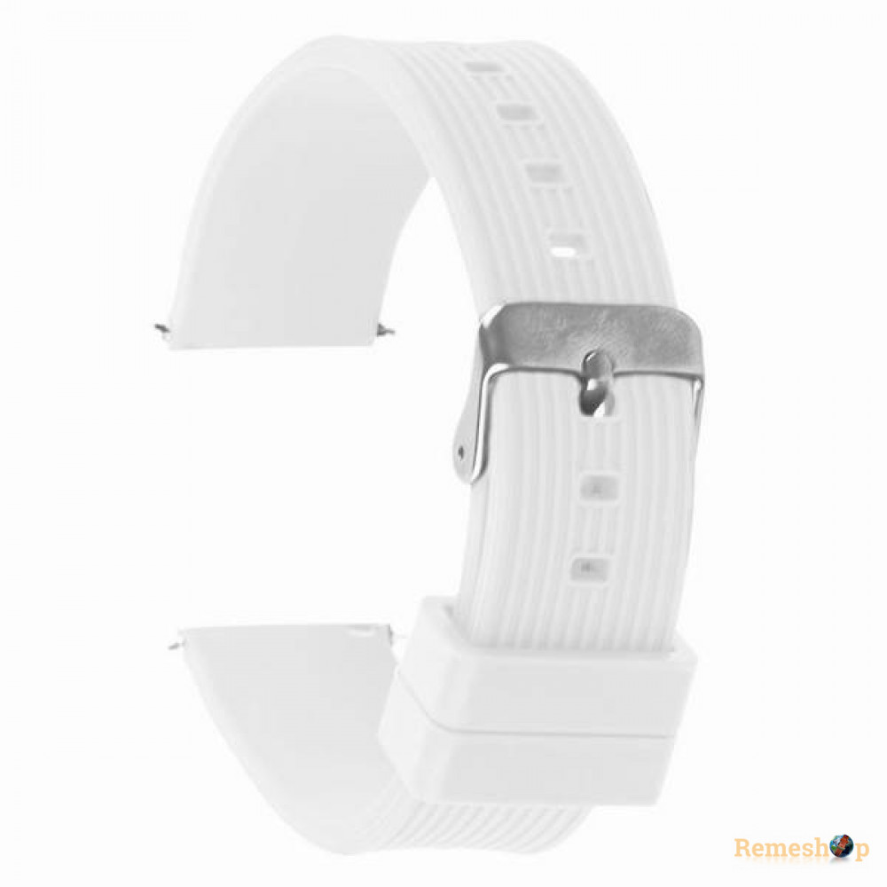 Ремінець силіконовий  MWZ07 0171 білий 20мм