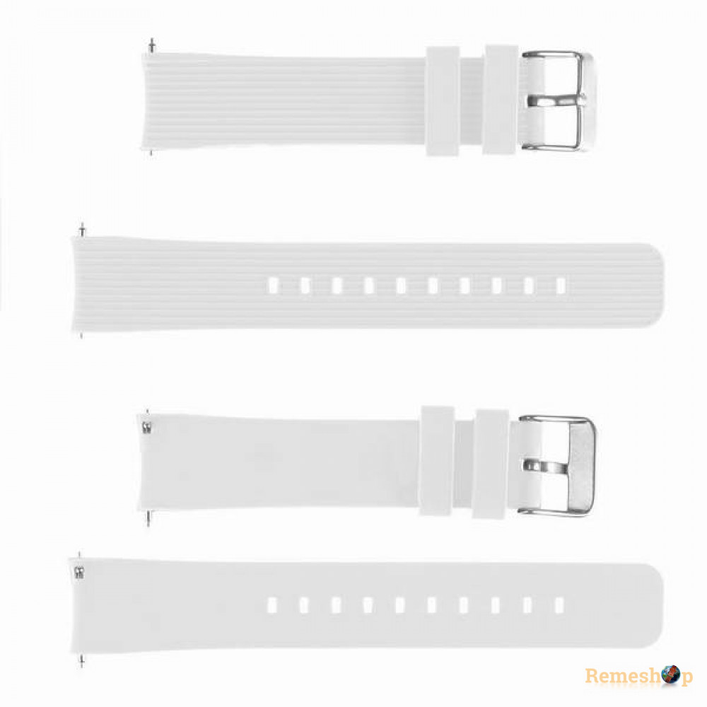 Ремінець силіконовий  MWZ07 0171 білий 20мм