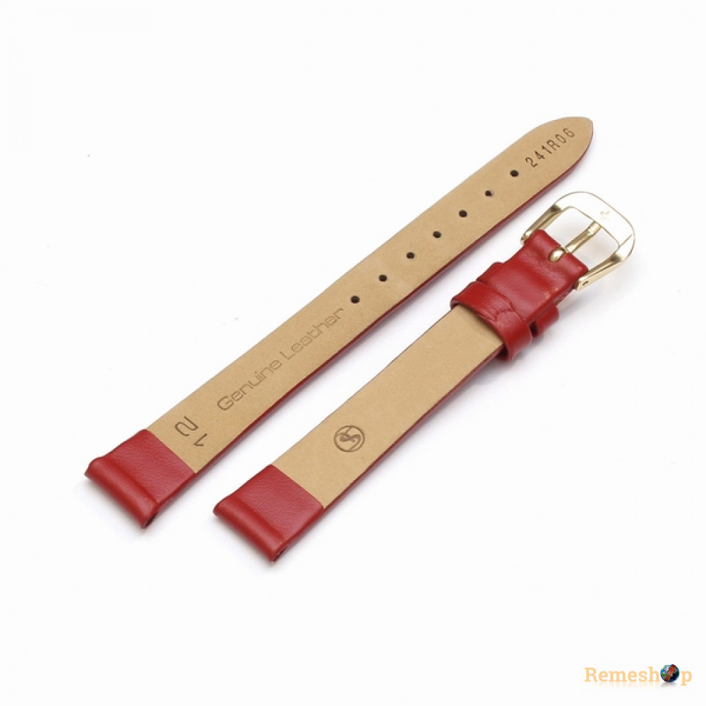 Ремешок кожаный Slava® SL 241 красный 12мм