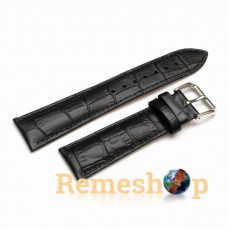 Ремешок кожаный Slava® SL 285 черный 21мм
