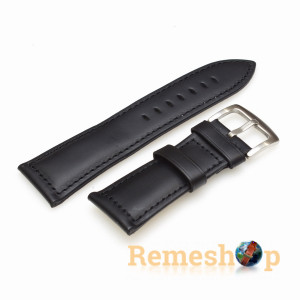 Ремешок кожаный Slava® 701 черный 28мм