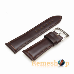 Ремешок кожаный Slava® 701 коричневый 28мм