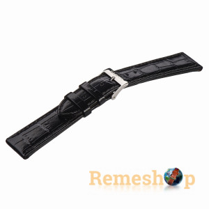 Ремінець шкіряний Stailer 1011-2411 чорний 24мм