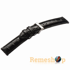 Ремінець шкіряний Stailer 1081-2201 чорний 22мм