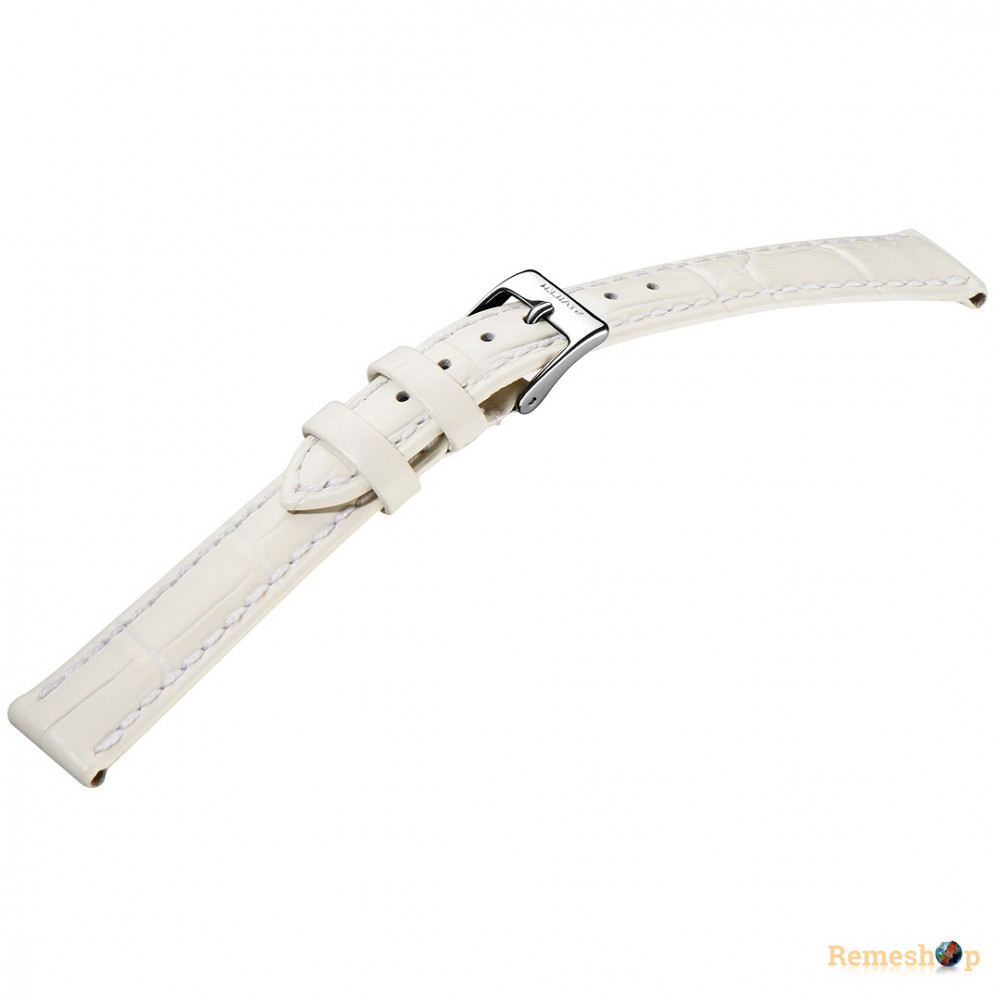 Ремешок кожаный Stailer 1580-1001 белый 10мм