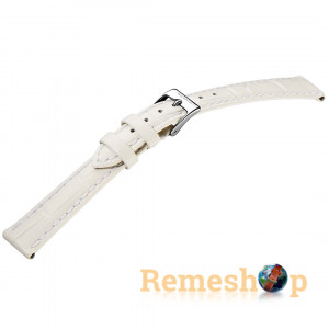 Ремешок кожаный Stailer 1580-1001 белый 10мм